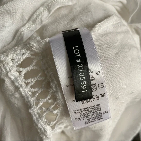 Buffalo David Bitton White Off-Shoulder Ruffle Top - Picture 7 of 8